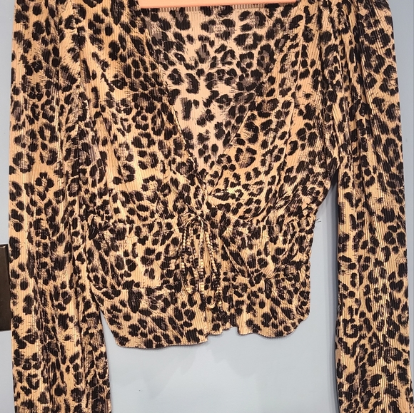 Zara animal Print crop top size M - Picture 3 of 6